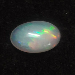 Opale éthiopienne naturelle, cabochon ovale 17x11mm, 6.75 cds, cabine en opale véritable pour bijoux pleins de feu, cabine en opale blanche, pierres précieuses - Product Image 2
