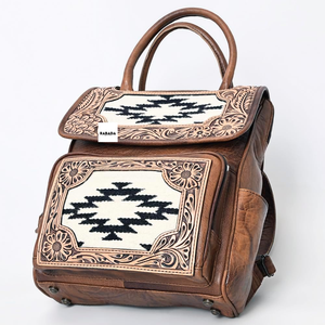 Nouveau sac à dos en peau de vache élégant Western sacs d'école usinés à la main unisexe multi-usages sac à dos de haute qualité produits en vrac en gros - Product Image 5