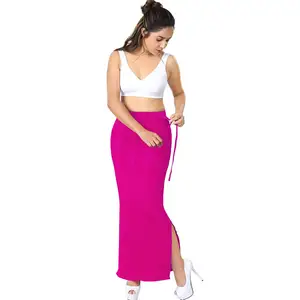 Flare Saree Shapewear Saree đường viền Saree Shaper váy petticoat cho phụ nữ & cô gái cotton hình dạng mặc cho người lớn