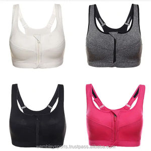 Soutien-gorge de sport pour femmes Running Front Zipper Movement Bra Yoga Padded Fitness Tops Cycling Workout Sport Bra - Product Image 6