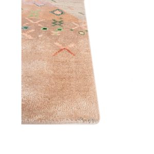 Alfombras Anudadas a Mano de Lana y Seda de Bambú con Patrón Geométrico Manchaha, Rosa y Morado para Uso Doméstico-Les-1819 - Product Image 4