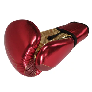 Gants de boxe en cuir de vachette jaune fluorescent gris personnalisés pour hommes, à lacets, 4 couches, moulage de la main, arts martiaux - Product Image 2