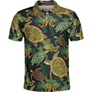 Polo en coton piqué pour homme, coupe décontractée, impression de logo, vente en gros, vêtements de golf, vêtements de bureau - Product Image 1