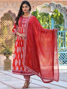 ชุดสูทออกแบบ salwar ชุดอินเดียและปากีสถานชุดเย็บปักและด้ายสำหรับงานแต่ง - Product Image 3