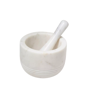 Mortero y Maja de mármol blanco de piedra Natural 2025 para molinillo de medicina precios bajos utilizables por exportadores de India - Product Image 4