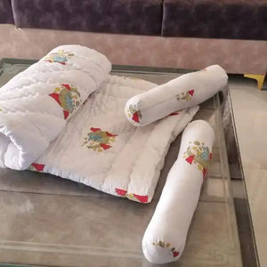 Edredón de bebé con estampado de bloque de mano, funda de cama Kantha de algodón con estampado de bloque de mano suave, colcha Kantha - Product Image 1