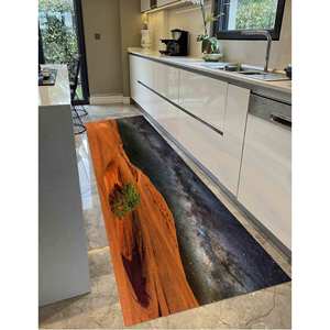 Alfombra con Diseño de Paisaje Espacial: Alfombra Antideslizante, Diseño Impreso, Alfombra de Chenilla - Product Image 5