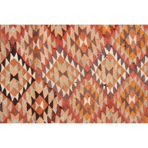 1.9x10.1 ft <b>Runner</b> Turkish <b>Rug</b>, Vintage <b>Rug</b>, Orange Brown Solid Wool <b>Rug</b> - Product Image 4