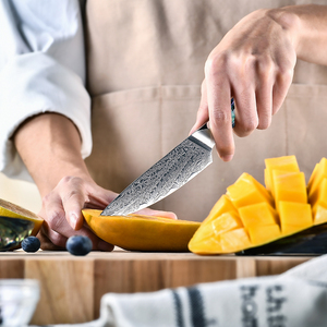 Cortador de carne de acero de Damasco personalizado de alta calidad, el mejor Mango, cuchillo de cocina japonés con servicio OEM ODM al por mayor - Product Image 3