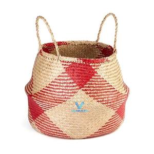 Hot New Design Jute Seagrass Storage <b>Basket</b> <b>Woven</b> <b>Basket</b> Durable Handwoven Other Decorations for Home - Product Image 1