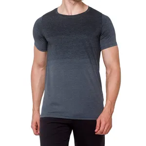 Échantillon gratuit T-shirt en polyester pour hommes T-shirt personnalisé Gym Sport Séchage rapide 100% T-shirt vierge en polyester Service OEM personnalisé