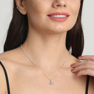 Collar con Colgante CLARA Bella, Plata de Ley 925, Cadena con Ojo Turco, Accesorio de Moda - Product Image 3