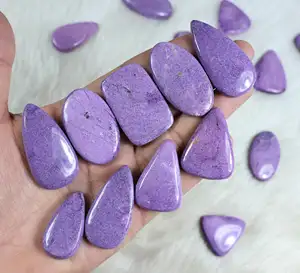 Natural Purpurite Pedras Preciosas Roxas para Fazer Jóias Handmade Purpurite Roxo Cabochon Atacado Stichtite Gemstone Lot