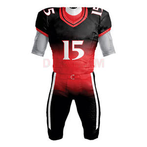 Uniforme de Fútbol Americano de Diferentes Estilos y Colores Lisos, Transpirable, de Secado Rápido, Manga Corta, Personalizable y Cómodo - Product Image 1