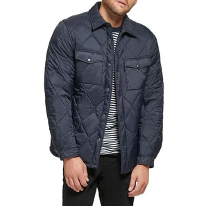 2025 nouveauté hiver vers le bas bouffant veste matelassée respirant hommes décontracté veste matelassée couleur unie - Product Image 6