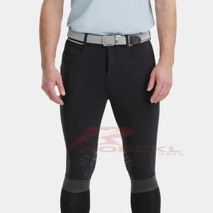 Culottes pour hommes personnalisées vente en gros pantalon d'équitation coupe ajustée tissu extensible vêtements équestres confortables stock en vrac direct - Product Image 1
