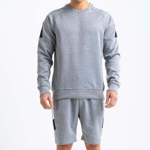 Conjunto de pantalones cortos de gimnasio de alta calidad para hombre, camiseta de secado rápido, pantalones cortos de Fitness sólidos, logotipo personalizable hecho en Pakistán - Product Image 5