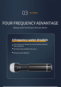 Máquina Ultrasónica de Cuatro Frecuencias Libre de Impuestos de Corea, Levantador de Gotas de Agua para Reafirmar la Piel, Lifting Facial, Cepillo de Limpieza Facial - Product Image 4