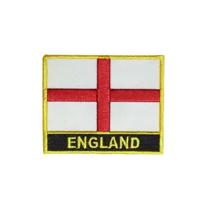Inglaterra bandera bordada hierro coser en parche Reino Unido inglés camisa insignia - Product Image 4