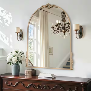 Miroir mural OEM pour maison moderne Pièce d'appoint de designer d'intérieur ajoute une apparence premium au miroir de décoration murale élégant pour salon - Product Image 6