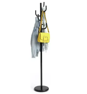 Lowest Price Coat Rack Stand Simple Coat and Hat Hanger Free Standing Metal Racks for Office Home Bedroom & Shopping Malls