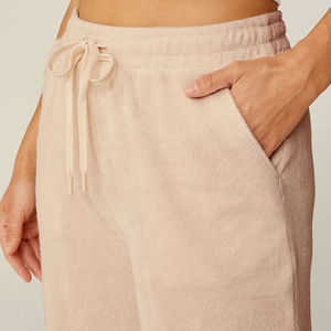 Gran oferta, pantalones de chándal de algodón de Color sólido con diseño informal, pantalones de chándal de gran tamaño para mujer con bolsillo para servicio Oem - Product Image 4