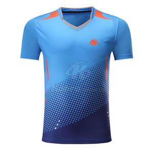 Uniforme de badminton court 100 % polyester de haute qualité, couleur unie, tenue d'équipe respirante, séchage rapide, écologique, avec logo frontal - Product Image 2