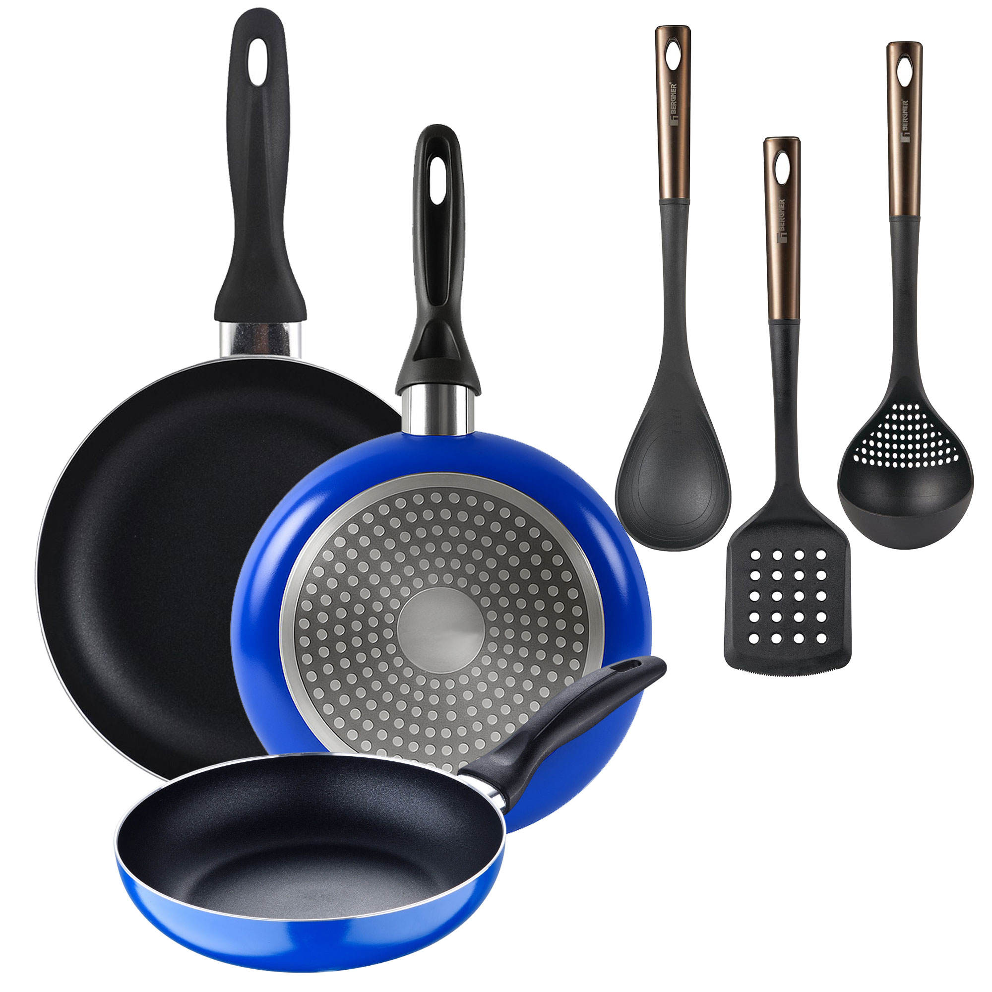 สีน้ำเงินและสีดำ