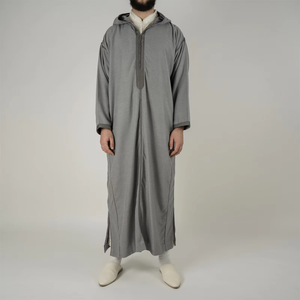 Vente chaude, haute qualité, respirant, confortable, 2025, nouveau, vente en gros, vêtements islamiques modestes pour hommes, thobes, taille adulte - Product Image 4