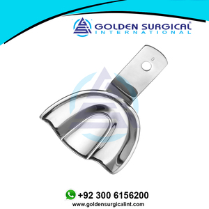 Bandeja de Impresión Pequeña, para Prótesis Total, Superior, Odontología Sólida, Ortodoncia Dental, Registro de Mordida, Proveedor de Bandejas de Impresión Metálicas - Product Image 3