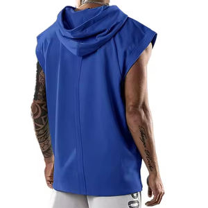 เสื้อสวมหัวขนแกะมีฮู้ดของผู้ชายเสื้อสวมหัวมีฮู้ดแบบสวมศีรษะสำหรับออกกำลังกายในยิม100% ลำลอง - Product Image 2