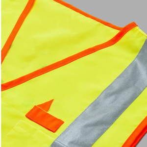 Chaleco de Seguridad de Alta Visibilidad para Construcción con Múltiples Bolsillos, Ropa de Seguridad Reflectante Impermeable de Alta Visibilidad, Logotipo Personalizable - Product Image 6