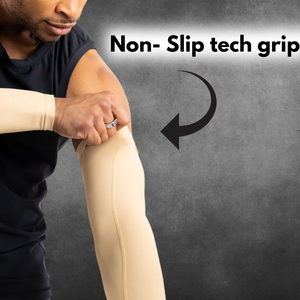 Manchons de bras de refroidissement OEM tissu respirant personnalisé pour l'été et le travail protection UV avec logo et marque de distributeur - Product Image 3