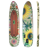 Planche de surf gonflable SUP 2024, nouveau design bohème, couleur primaire, tournesol, planche de paddle gonflable