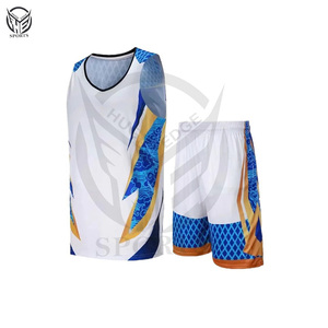 Conjuntos de uniformes de baloncesto de diseño personalizado de material de primera calidad al mejor precio para unisex con diferentes colores transpirables y de talla grande - Product Image 1