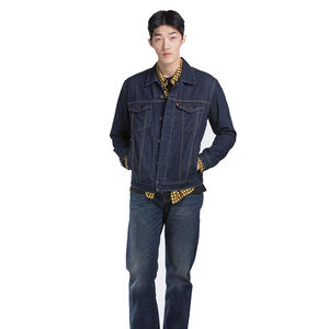 Chaqueta Vaquera para Hombre, Estilo Nuevo de Invierno, Algodón, Azul, Casual, Ajustada, de Alta Calidad, para Uso Diario - Product Image 5