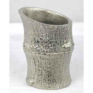 Venta caliente diseñador de bambú aluminio fundido Color plata acabado brillante pulido Hogar y Hotel Mesa florero decorativo - Product Image 1