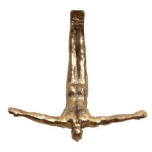 Escultura de Palma humana hecha a mano, escultura de latón y aluminio, decoración abstracta, figuritas de bar - Product Image 4