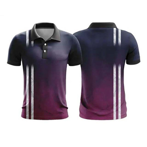 Chemises d'été à manches courtes pour hommes 100% polyester toile respirante anti-plis séchage rapide imprimé par sublimation couleur unie grandes tailles OEM - Product Image 5