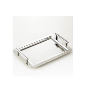 New Arrival Eco-Friendly Rectangular Stainless Steel Serving <b>Tray</b> for Serving Delicious Food and Dessert - Product Image 1