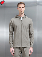 Ensemble de survêtement coupe-vent léger pour hommes personnalisé en usine vestes zippées réfléchissantes et ensemble de pantalon de survêtement en nylon survêtement en polyester