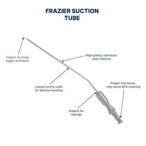 Instrumento de fuente de alimentación manual Frazier con tubo de succión Precio al por mayor Base estándar de seguridad de instrumentos quirúrgicos - Product Image 2