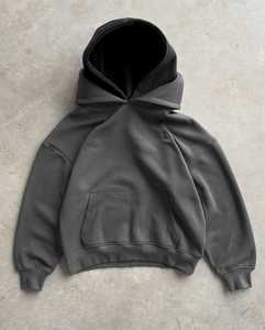 Sudadera con Capucha Personalizada 100% Algodón, Doble Capa, Calidad Premium, Bordada, Diseño Sólido, Cálida, 420g, Forro Polar Ecológico para Hombre - Product Image 5