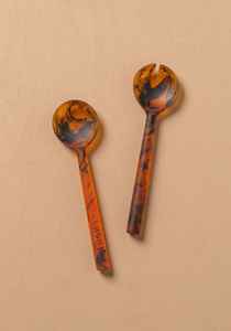 ช้อนส้อมสำหรับเสิร์ฟบนโต๊ะทำจากเขาควายธรรมชาติคุณภาพสูงช้อนเสิร์ฟสำหรับกาแฟและร้านอาหารชา - Product Image 4