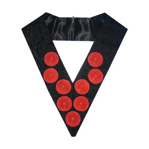 ปลอกคอพิธีกรรมเมสันแบบมีจี้ประดับ ผลิตในปากีสถาน สำหรับเลขานุการแห่งลอดจ์ และเลขานุการการเงินแห่งลอดจ์ - Product Image 1