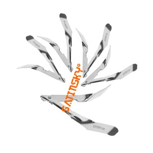 Dispositif de retrait des clous en acier inoxydable 304 pour la prise d'échantillons cutanés postopératoires et le retrait des sutures, réutilisable - Product Image 1