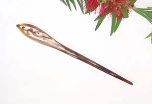 USER HANDMADE POLISHED BUFFALO HORN HAIR ACCESSORIES Hair Fork Stick <b>Barrettes</b> <b>Clips</b> for Jewelry Matiss Hair Styling - Product Image 4