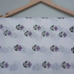 Tela de algodón blanco Cambric Handblock Jersey estilo ligero para vestidos camisas trajes cortinas-para niñas - Product Image 5