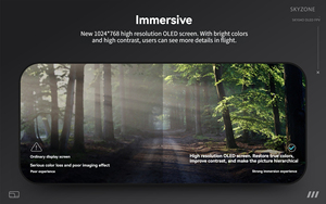 स्काईज़ोन 04o प्रो एफपी गोगल्स दोहरे रिसीवर संलयन एनालॉग ट्रांसमिशन 5.8 घज 48-चैनल स्थिरता 4:<span class=keywords><strong>3</strong></span>/16:9 पहलू अनुपात-6 ~ + <span class=keywords><strong>2</strong></span> - Product Image 6