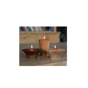 Hot Sell Decorative Wood Round t Light <b>Candle</b> <b>Holder</b> Polish Finished for Home Decoration Purpose - Product Image 6